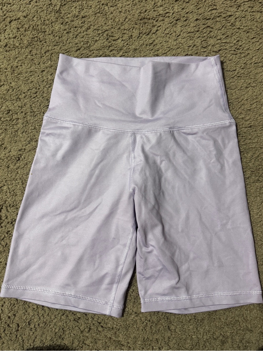 aerie Lavender High-Waist Bike Shorts